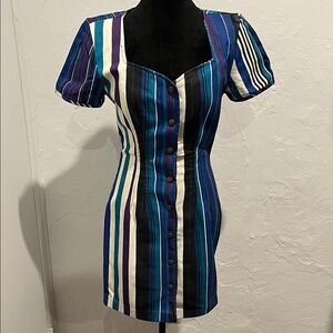 vintage Paris Blues dress, likely from the late 1980s or early 1990s.